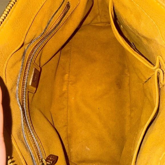 MCM Rare Toni Studded Shopper Cognac Visetos Bag - Picture 10 of 13